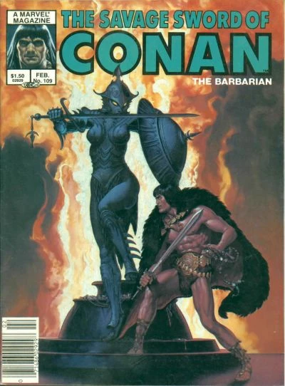 Marvel Magazine Savage Sword of Conan #109 Copper Age 1985