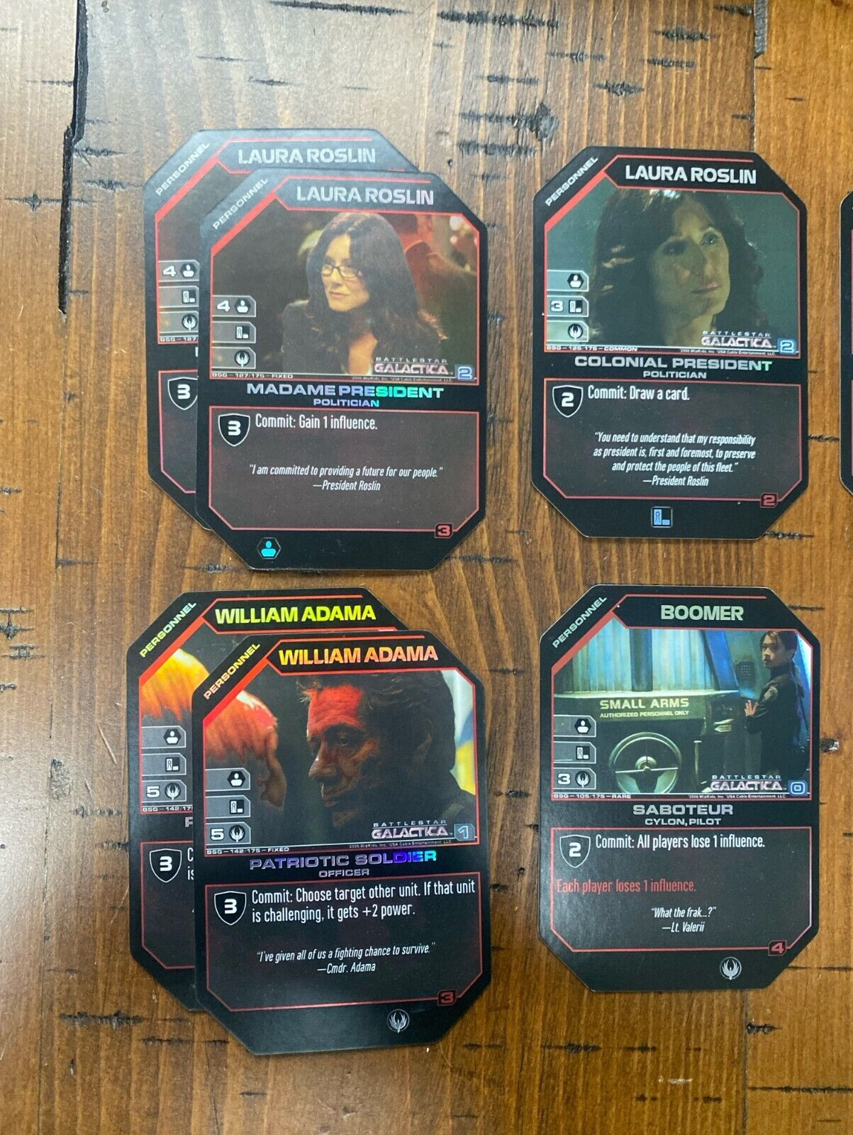 Large Lot of 400+ WizKids Battlestar Galactica Cards TCG CCG