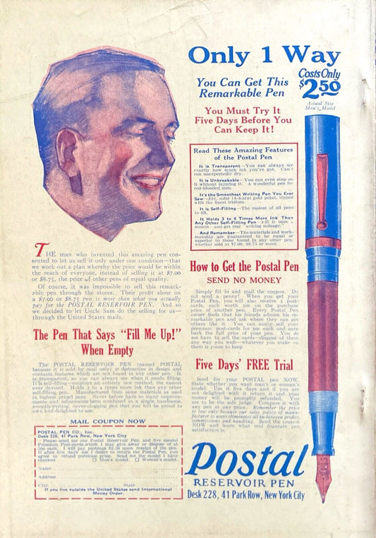 The Wide World Magazine No. 349 Vol. 59 May 1927 London Pulp