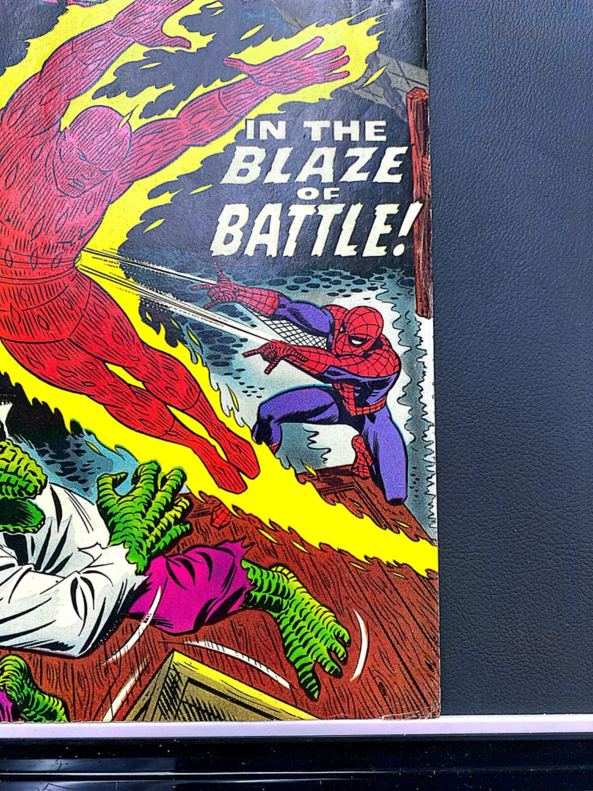Marvel Comics Amazing Spider-man #77 Silver Age 1969 Lizard Human Torch