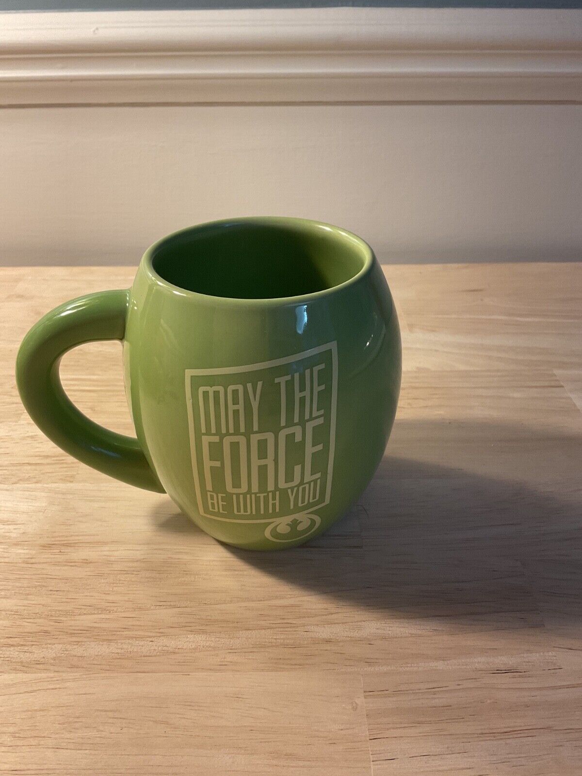 Star Wars Yoda "May the Force be with You", green 20 oz coffee mug 2010