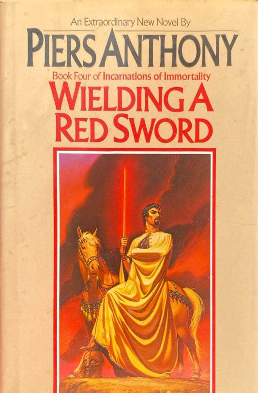 Wielding a Red Sword by Piers Anthony 1986 Ballantine Del Rey Hardcover First