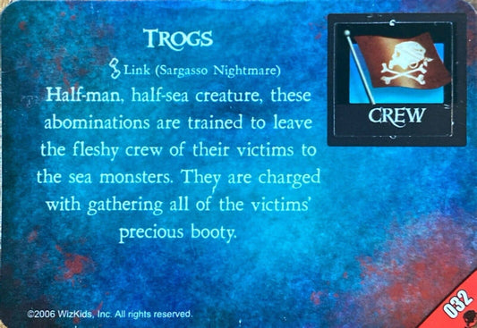 WizKids Pirates CSG of Davy Jones' Curse 032 Trogs Unpunched