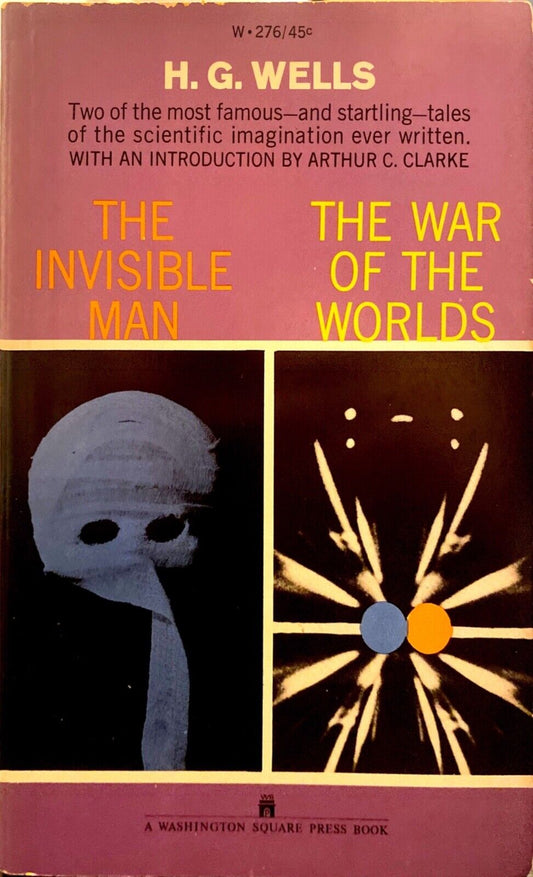 The Invisible Man The War of the Worlds by H.G. Wells 1962 Washington Paperback