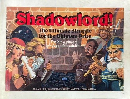 Parker Brothers Shadowlords! Complete Space Combat Diplomacy Game 1983