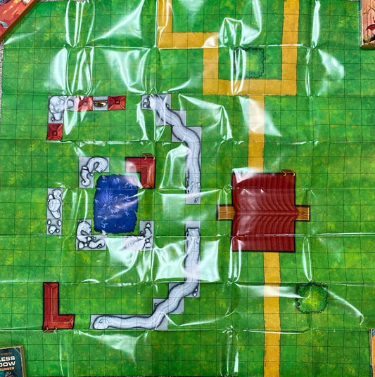 Heroclix Indy 24x24 Double-Sided Battle Map Asian Castle Ruins Computer Lab