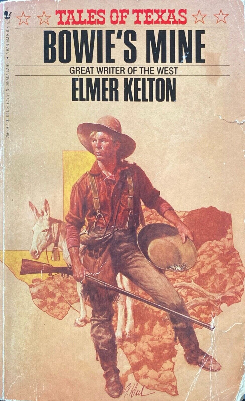 Bowie's Mine by Elmore Kelton 1986 Bantam Paperback