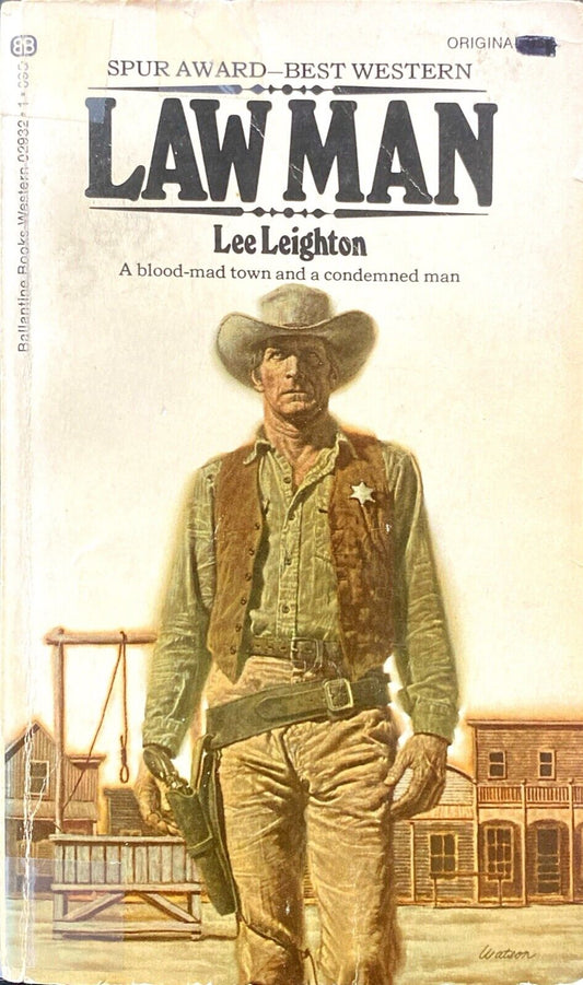 Law Man by Lee Leighton 1972 Ballantine Paperback