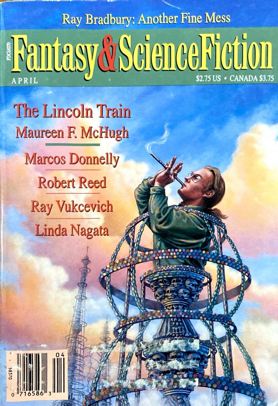 Fantasy & Science Fiction Vol. 88 No. 4 April 1995 Bradbury Nagata
