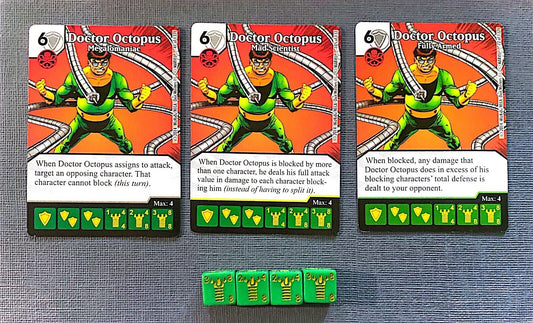 Wizkids Marvel Dice Masters Avengers vs X-Men Doctor Octopus CUR Set + 4 dice