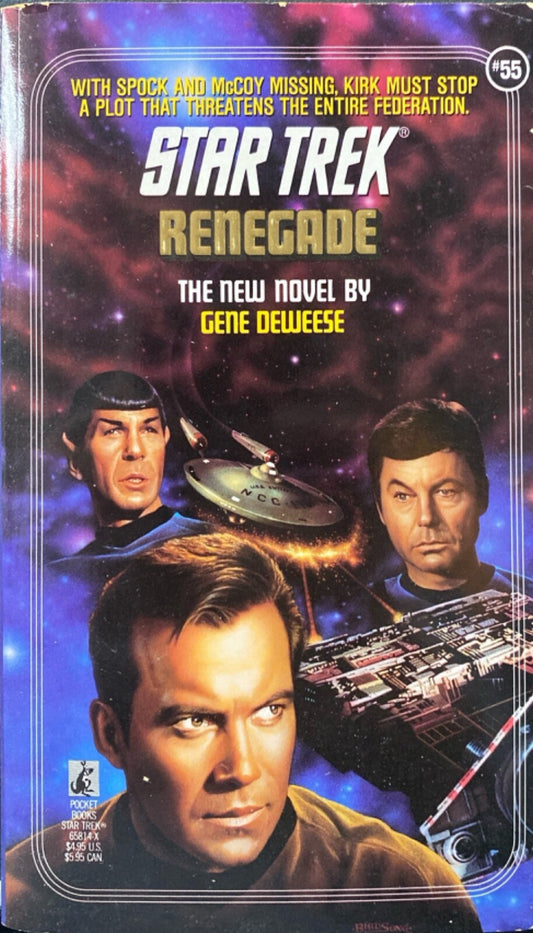 Star Trek #55: Renegade by Gene DeWeese 1991 Pocket Paperback