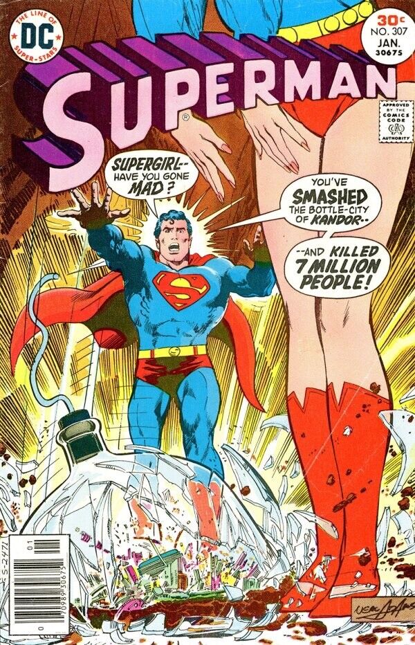 DC Comics Superman #307 Bronze Age 1977 Neal Adams Supergirl