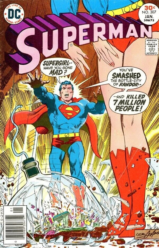DC Comics Superman #307 Bronze Age 1977 Neal Adams Supergirl