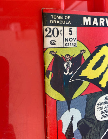 Marvel Comics Tomb of Dracula #5 Bronze Age 1972