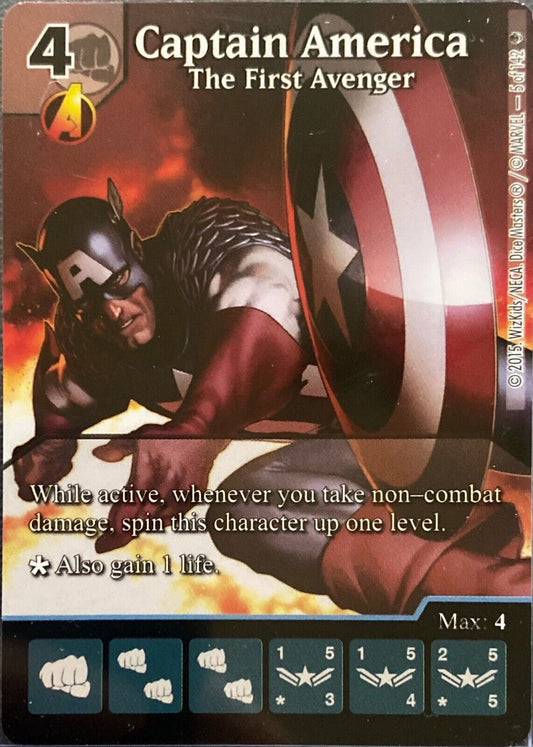 Wizkids Marvel Dice Masters Captain America The First Avenger Extended Art Promo