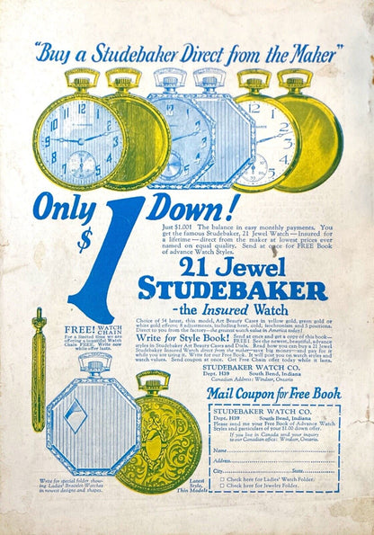 The Wide World Magazine No. 322 Vol. 54 February 1925 London Pulp