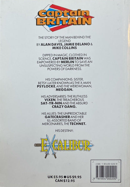 Marvel Comics Captain Britain: Dipped in Magic, Clothed in Science 1988 TPB