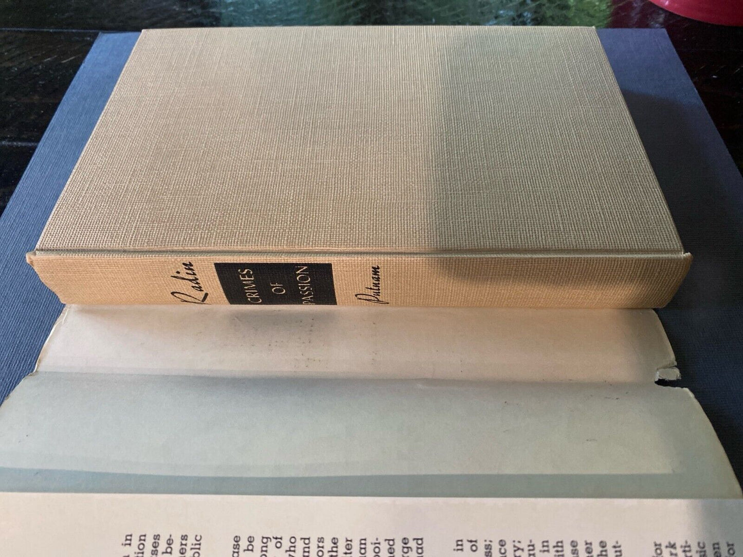 Crimes of Passion by Edward D. Radin 1953 Putnam Hardcover