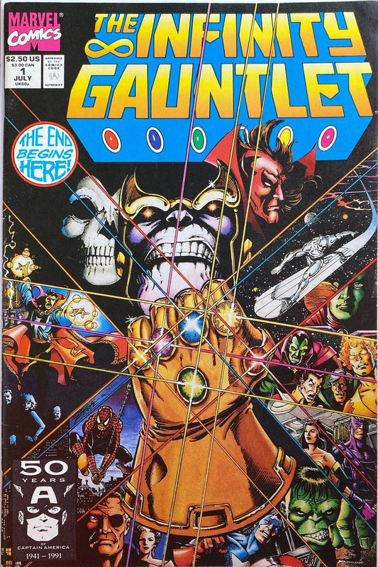 Marvel Comics Infinity Gauntlet #1 Copper Age 1991