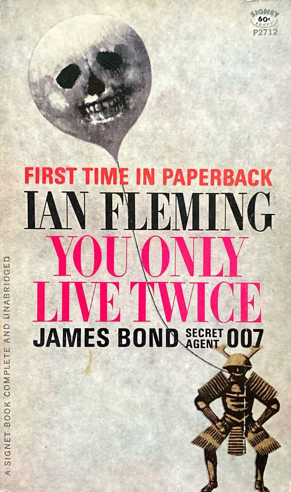You Only Live Twice by Ian Fleming 1965 Signet P2712 Paperback James Bond First