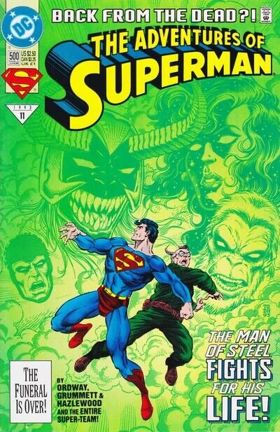 DC Comics Adventures of Superman #500 Modern Age 1993 White Polybag