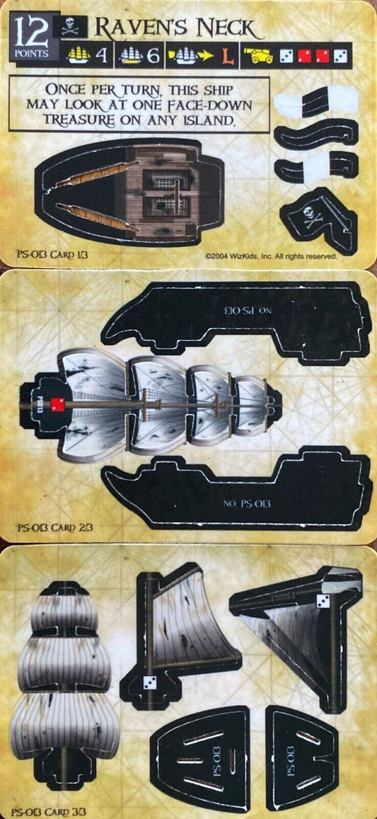 WizKids Pirates CSG of the Spanish Main PS-013 Raven's Neck