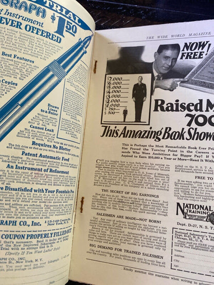 The Wide World Magazine No. 348 Vol. 58 April 1927 London Pulp