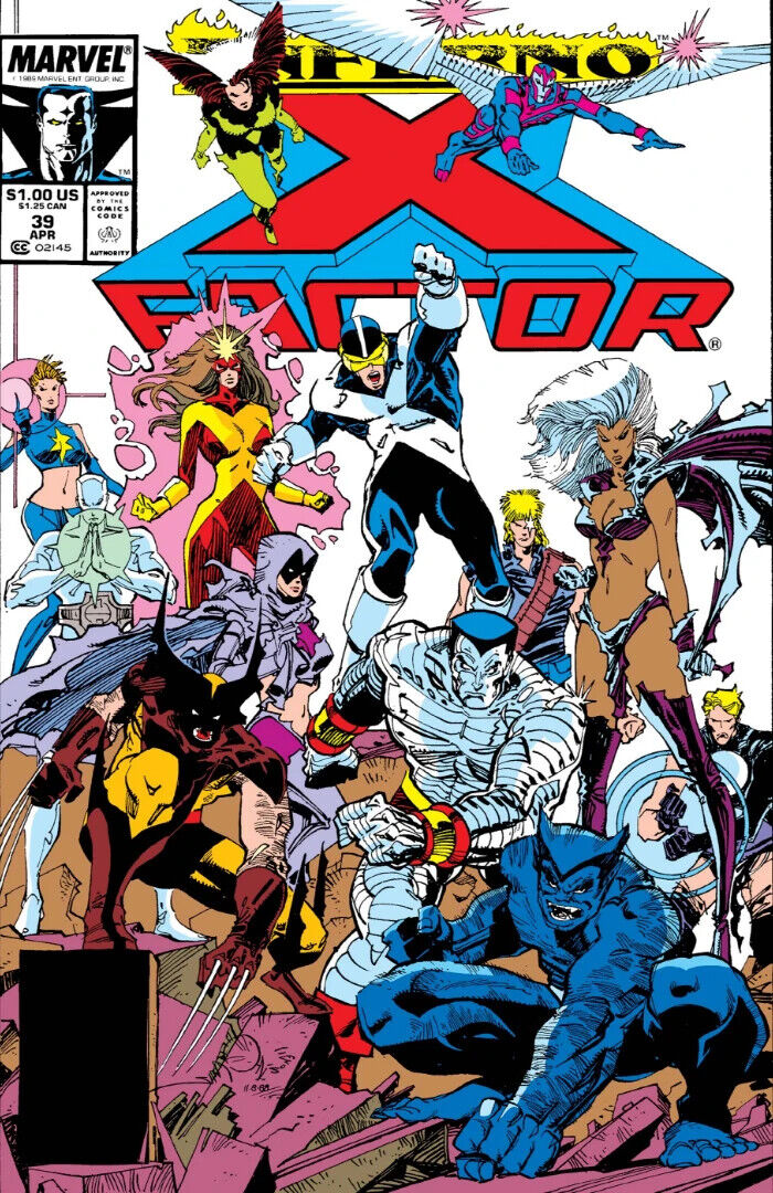 Marvel Comics X-Factor #39 Copper Age 1989 Inferno