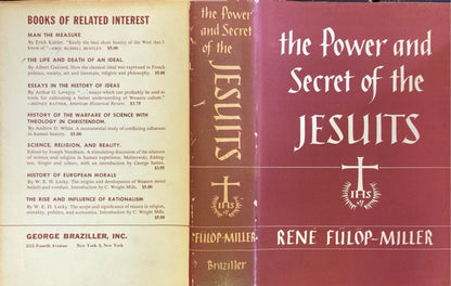 The Power and the Secret of the Jesuits by Rene Fulop Miller 1956 Hardcover