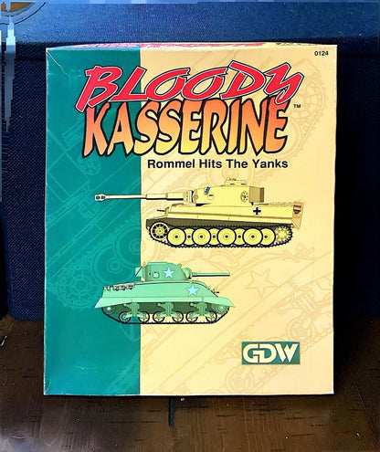 Rommel Hits The Yanks, Bloods Kasserine Board Game, Copyright 1992 GDW, Inc
