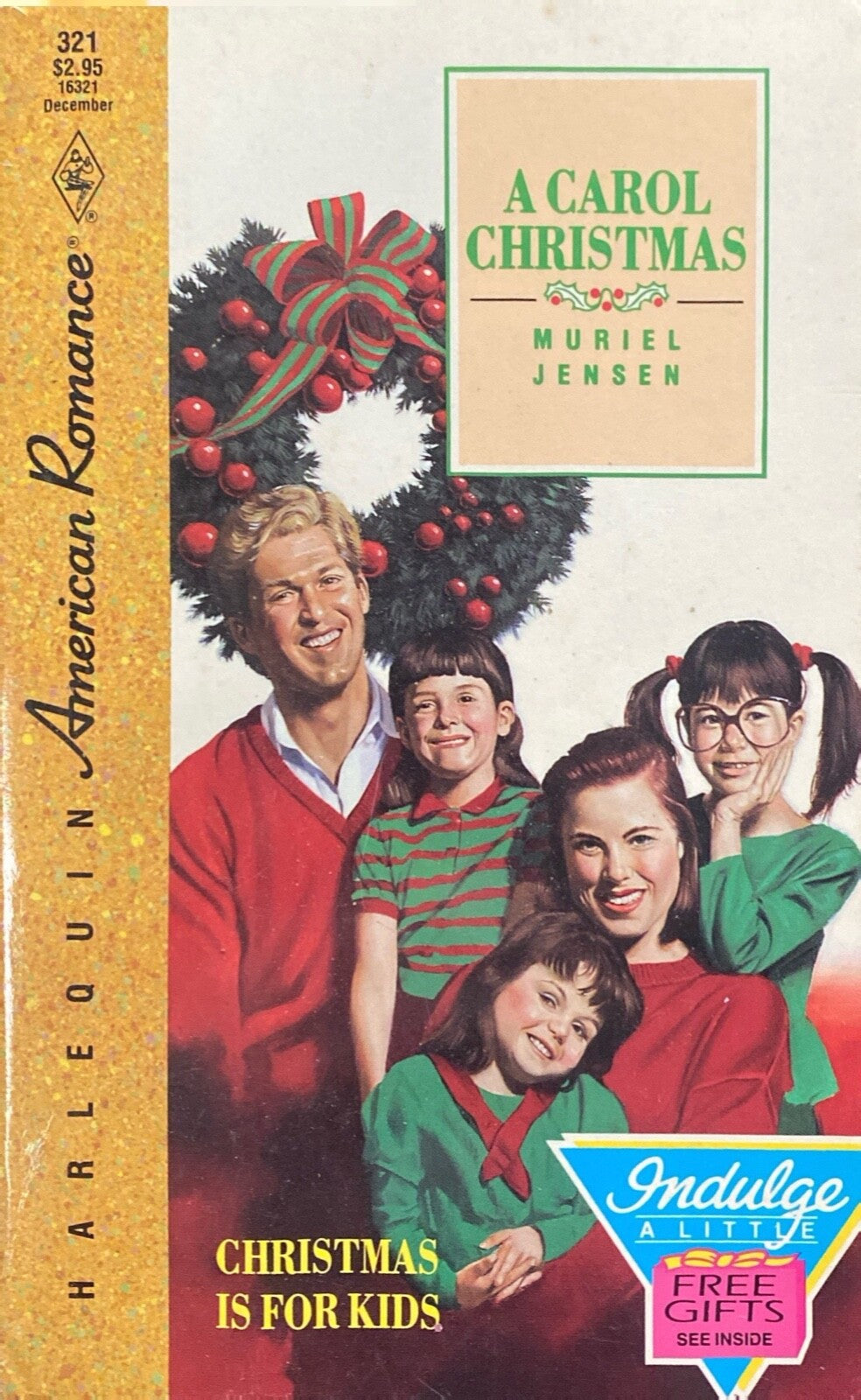 A Carol Christmas by Muriel Jensen 1989 Harlequin American Romance Paperback