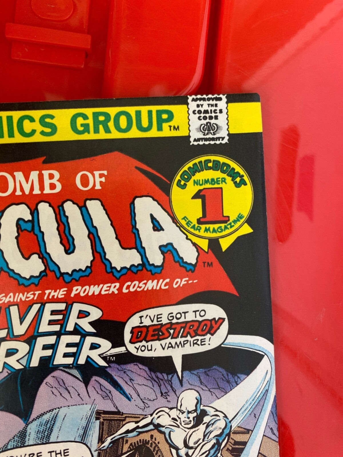 Marvel Comics Tomb of Dracula #50 Bronze Age 1976 Silver Surfer