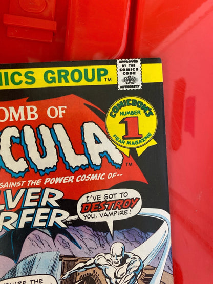 Marvel Comics Tomb of Dracula #50 Bronze Age 1976 Silver Surfer