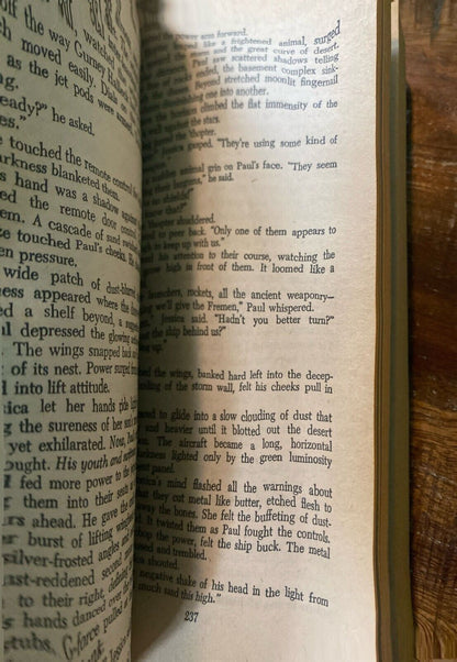 Dune by Frank Herbert 1965 Ace 17261 Paperback Early Printing