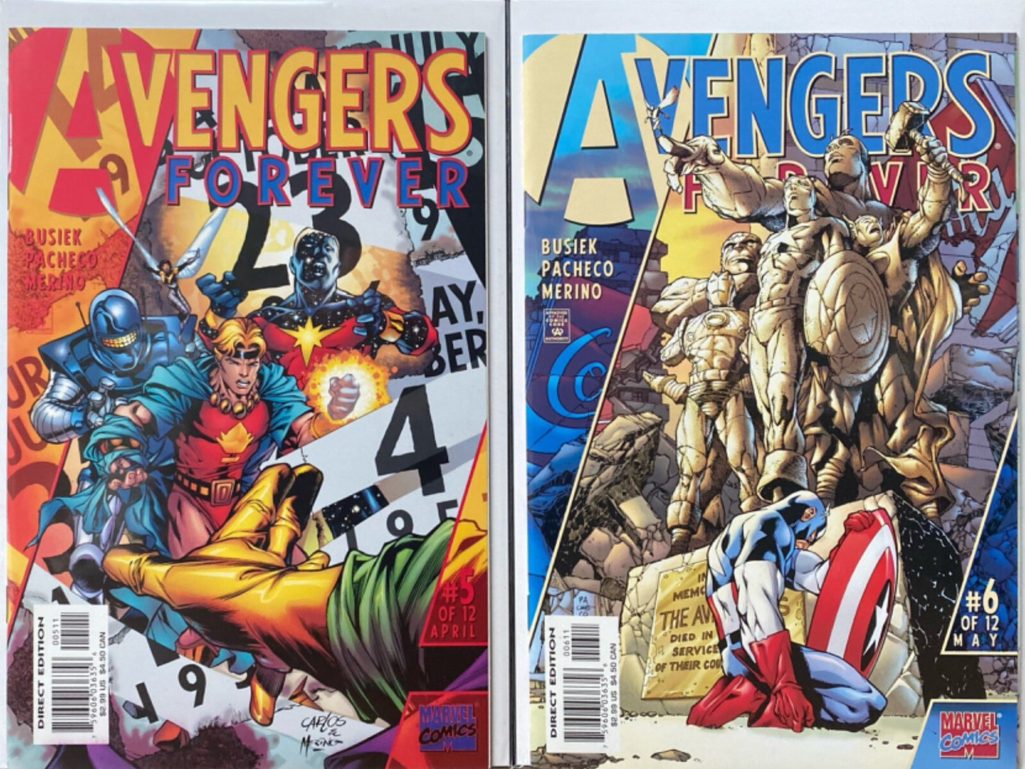 Marvel Comics Avengers Forever #1-12 Modern Age 1998 Complete Series