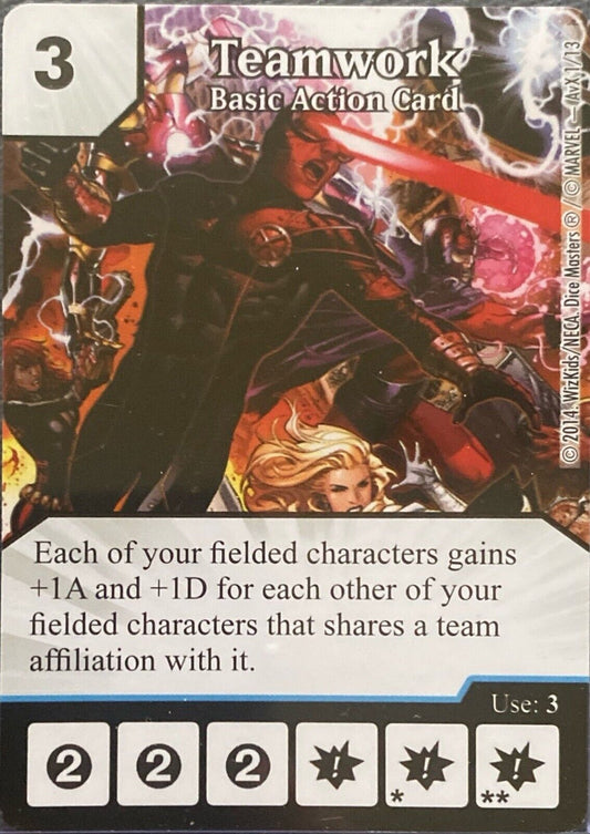 Wizkids Marvel Dice Masters Teamwork Basic Action Card Promo