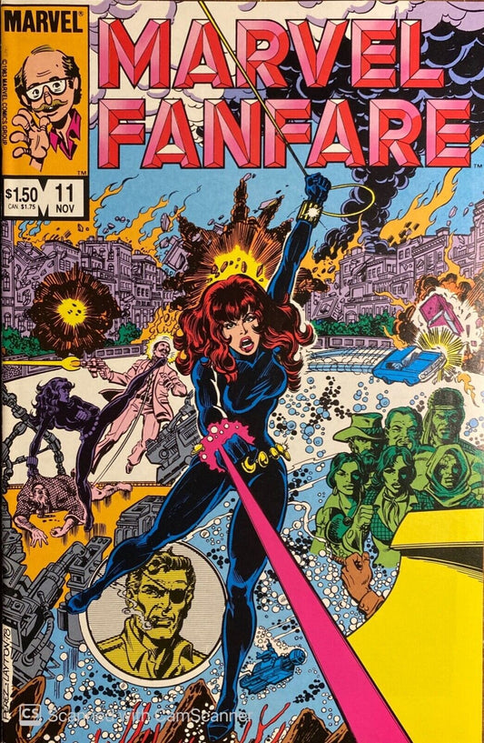 Marvel Comics Marvel Fanfare #11 Copper Age 1983 Black Widow First Iron Maiden