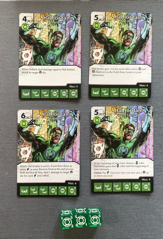 Wizkids DC Dice Masters War of Light Hal Jordan Set +3 dice