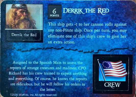 Pirates CSG Davy Jones' Curse 046 Derrick the Red/CPO Charles Richard Unpunched