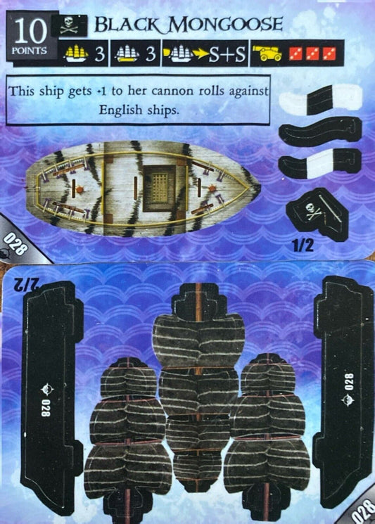 WizKids Pirates CSG at Ocean's Edge 028 Black Mongoose