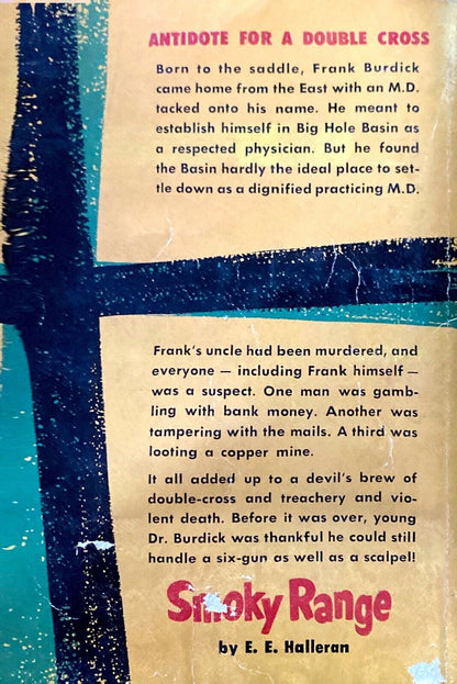 Smoky Range by E.E. Halleran 1951 Dell 755 Paperback