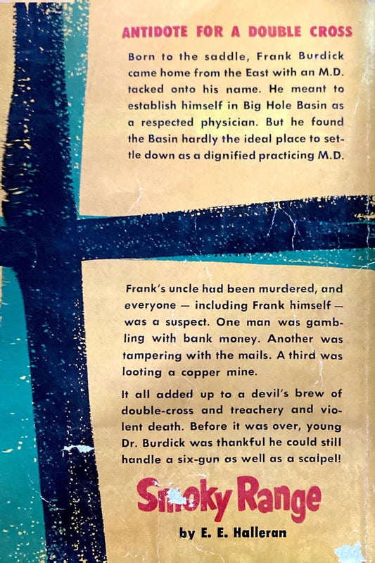 Smoky Range by E.E. Halleran 1951 Dell 755 Paperback