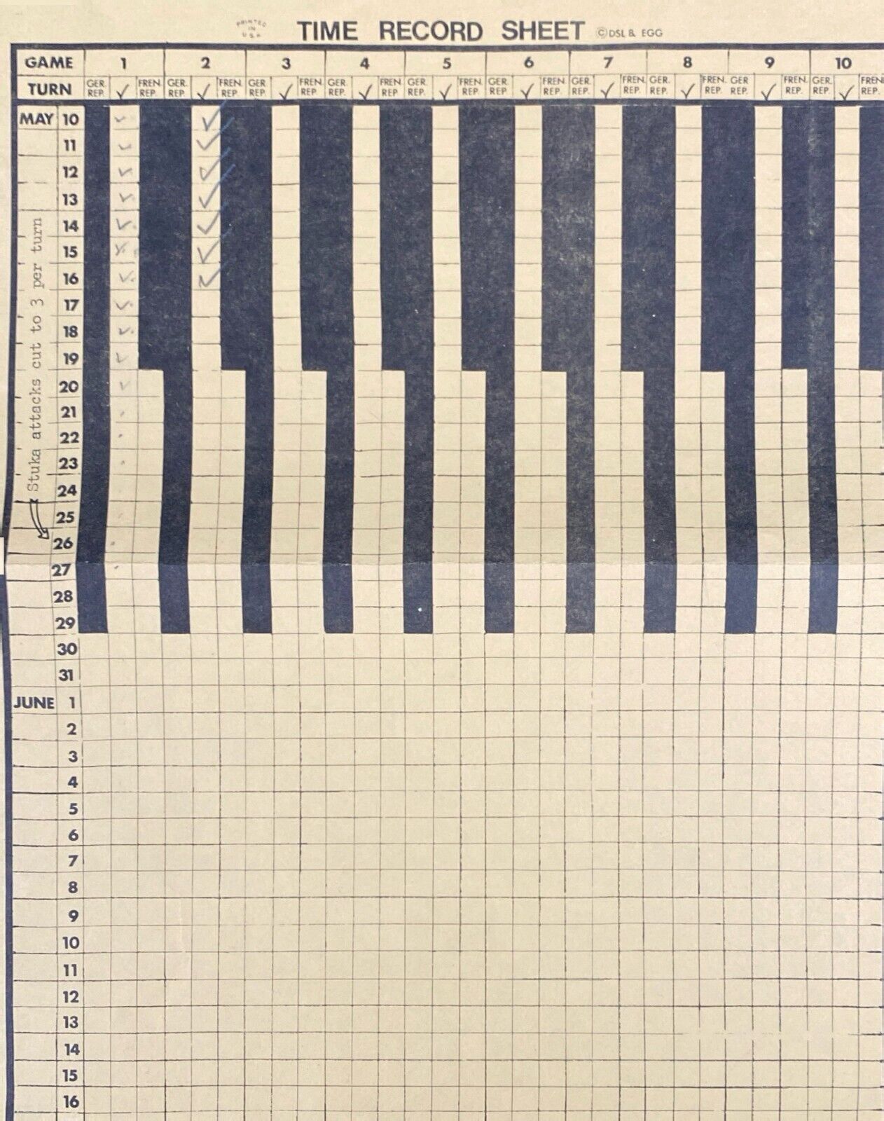 Guidon Games Dunkirk: The Battle of France 1971 Gary Gygax Complete