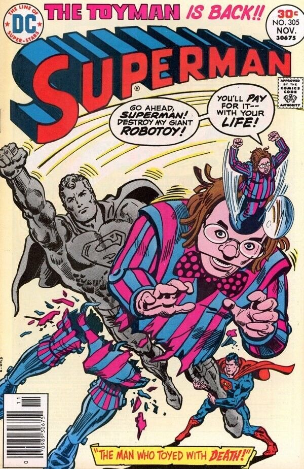 DC Comics Superman #305 Bronze Age 1976 Toyman