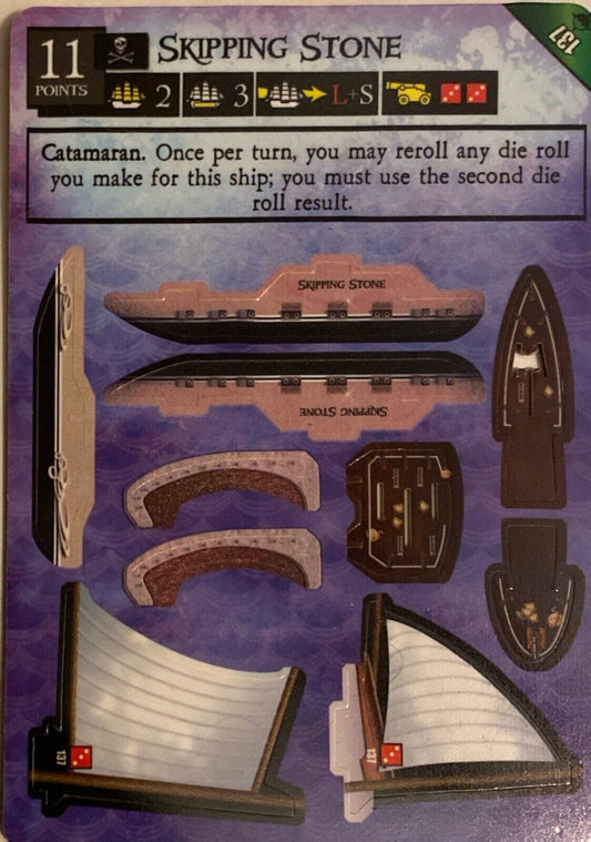 WizKids Pirates CSG At Ocean's Edge 137 Skipping Stone Unpunched