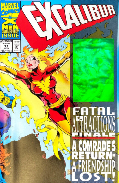 Marvel Comics Excalibur #71 Modern Age 1993 Newsstand Fatal Attractions