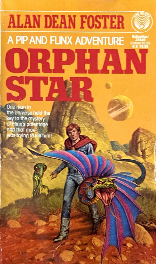 Orphan Star by Alan Dean Foster 1977 Ballantine Del Rey Paperback