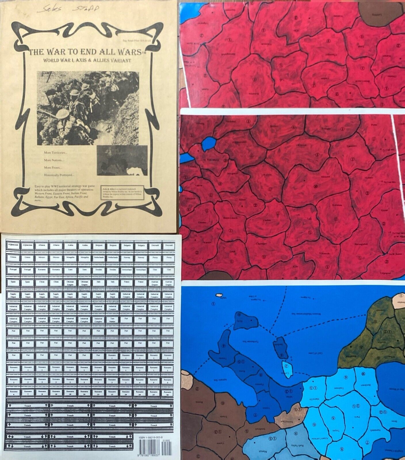 Guild of Blades The War to End All Wars Axis & Allies WWI Variant Unpunched