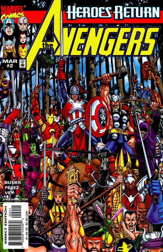 Marvel Comics Avengers #2 Modern Age 1998 Variant