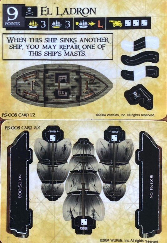 WizKids Pirates CSG of the Spanish Main PS-008 El Ladron